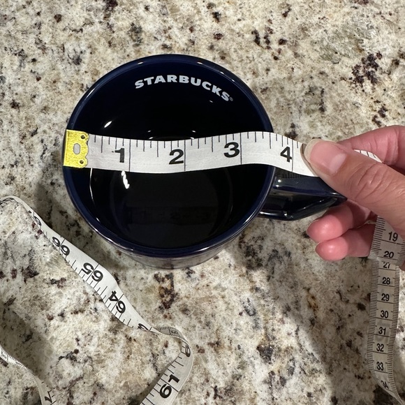 Starbucks, Coffee Mug Luster Swirl Iridescent Rainbow 12oz Blue - Picture 8 of 9